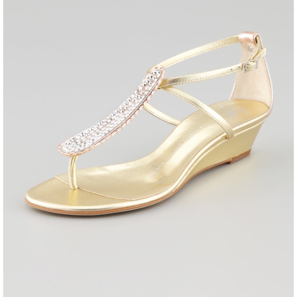 Giuseppe Zanotti Strass T strap sandal